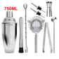UPORS Stainless Steel Cocktail Shaker 550ML/750ML