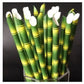 25Pcs Panda Bamboo Paper Straws