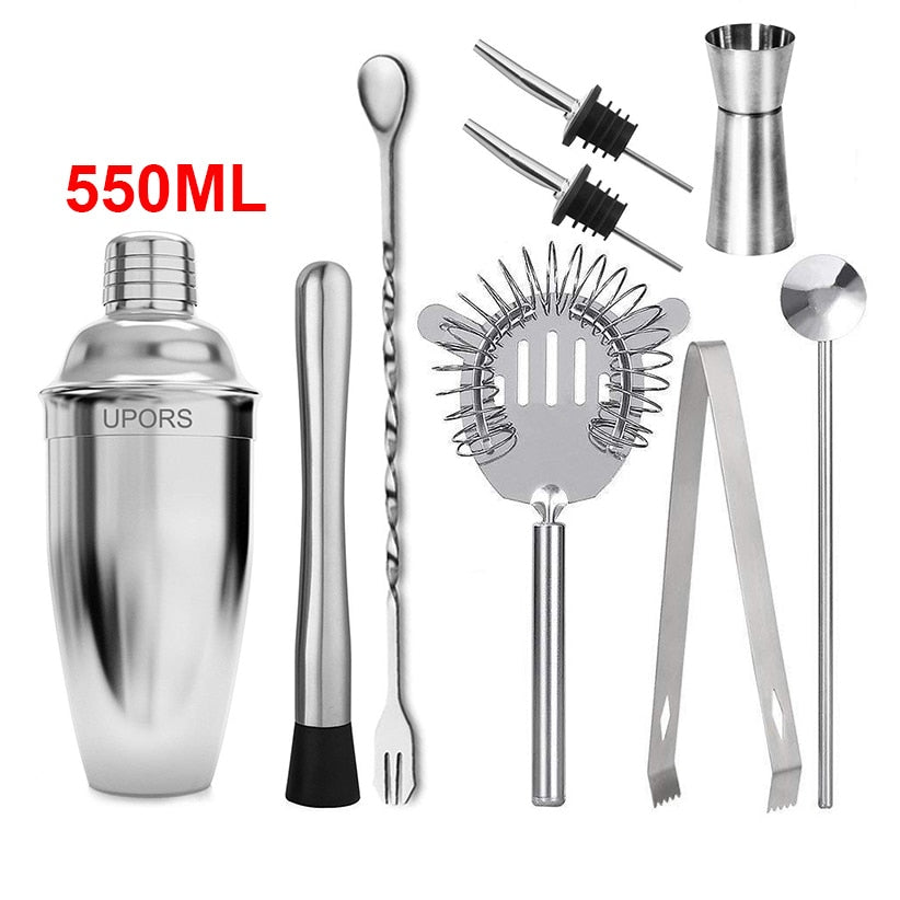 UPORS Stainless Steel Cocktail Shaker 550ML/750ML