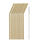 10Pcs Reusable Drinking Straw