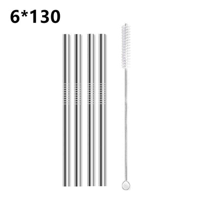 4pcs Short Metal Straws