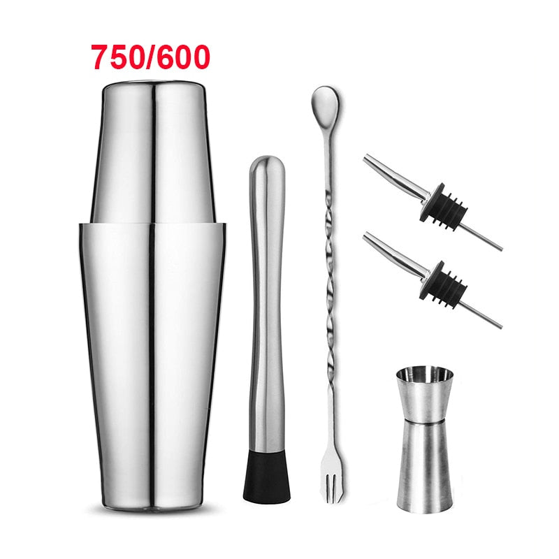 UPORS Stainless Steel Cocktail Shaker 550ML/750ML