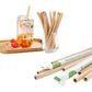 10/20/50PCS Bamboo Straws Natural 8Inch